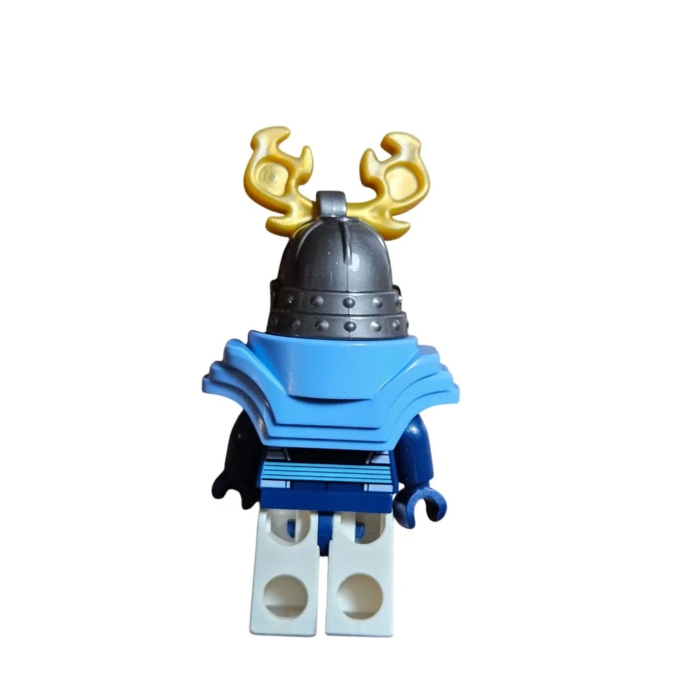 LEGO Ninjago Samurai X Minifigure‎ Helmet Visor Blue Gold Collectible Toy
